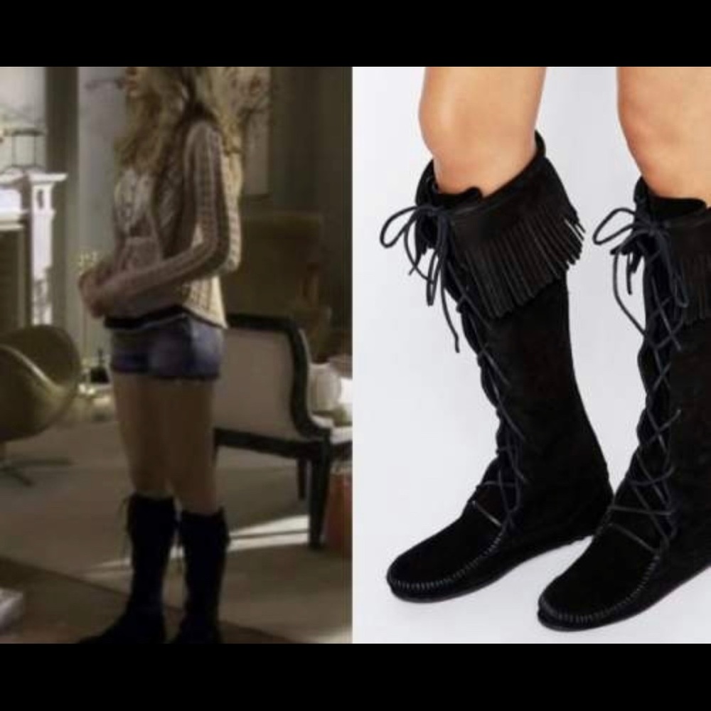 Minnetonka boots ASO gossip girl serena van der woodsen Blake Lively